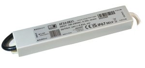 24V/0.83A, 20W, metal case IP67 - MW POWER