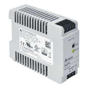 Zasilacz DIN 12V/4.A, SYNC, plastic case, with relay