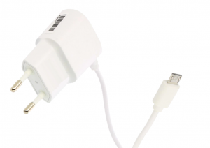 Adapter 5V/1A, wtyk microUSB WHITE