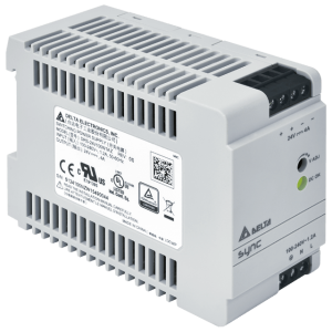 Zasilacz DIN 24V/4A, SYNC, plastic case, with relay