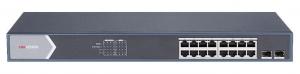 16 kanałowy switch PoE Gigabit. Waga bez opakowania: 2.735kg. Wymiary: 440 mm × 220.8 mm × 44 mm...